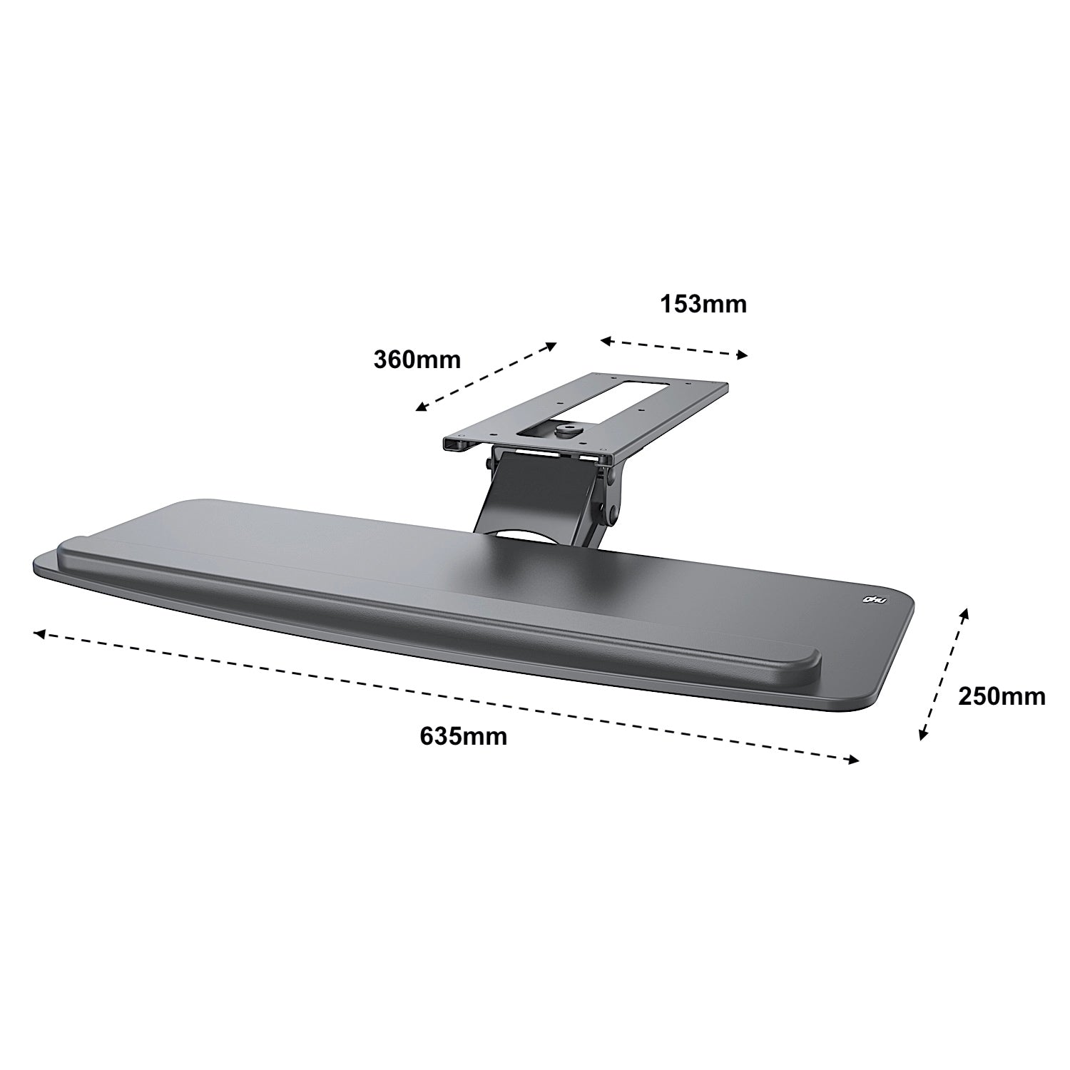 GKU Underdesk Keyboard Tray Full Motion