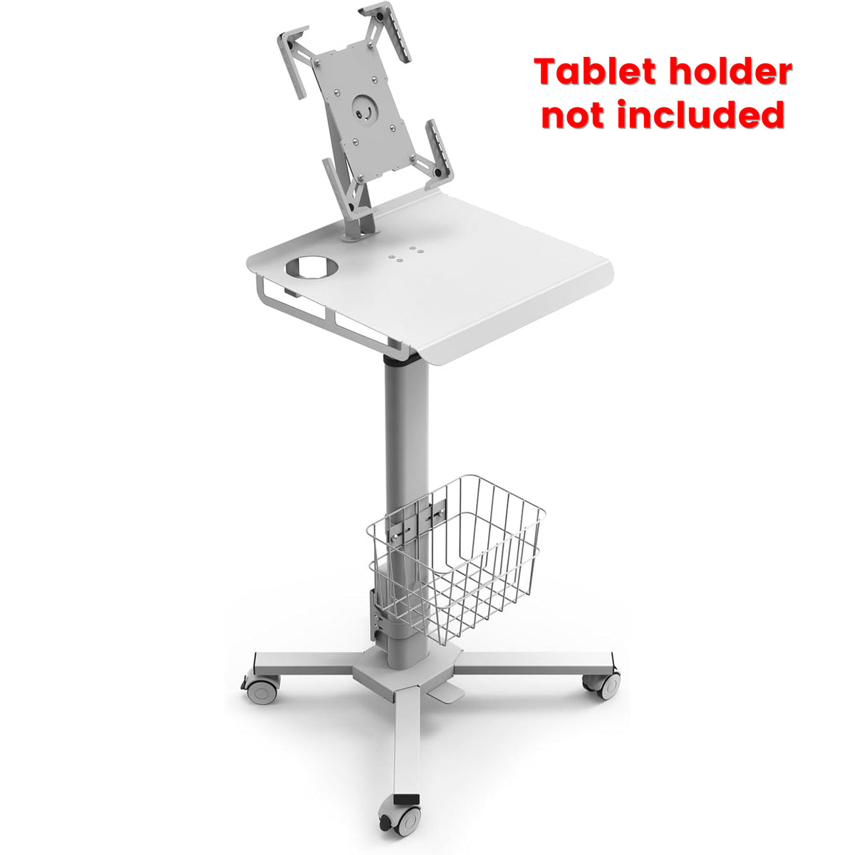 Mountech Adjustable Height Laptop Desk with Wheels Utility Medical Cart work station