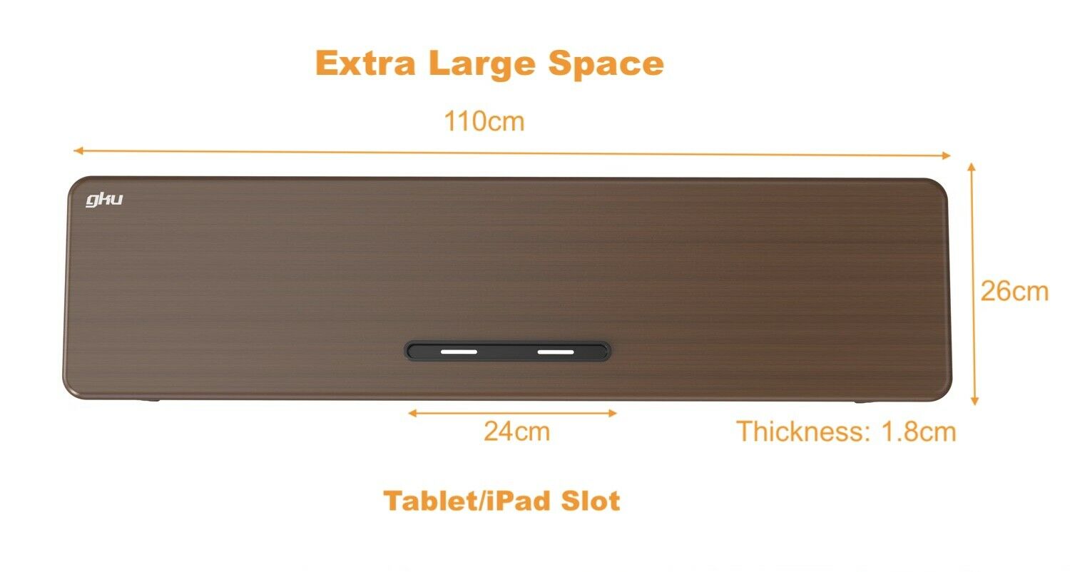 GKU Monitor Riser Stand Height Adjustable Extra Large Monitor Stand