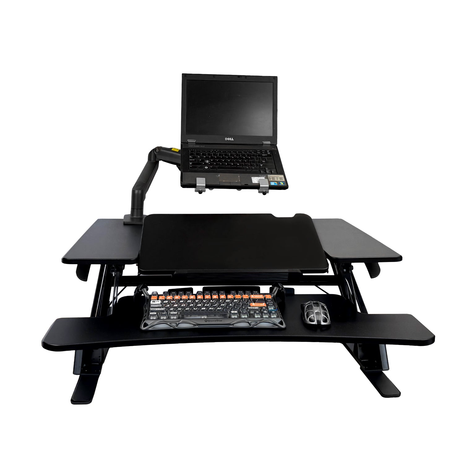 Sit Stand Desk Adjustable Riser Ergonomic Work Station 890x522mm GSD06B