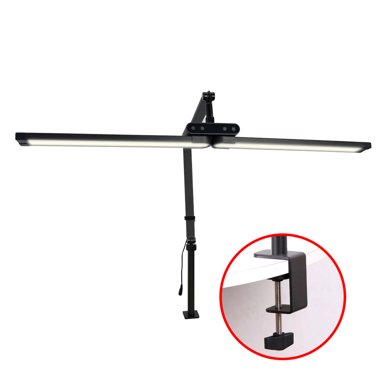 SoftGlow CST19K Clamp Lamp | LED Study Desk Light for Reading & Work