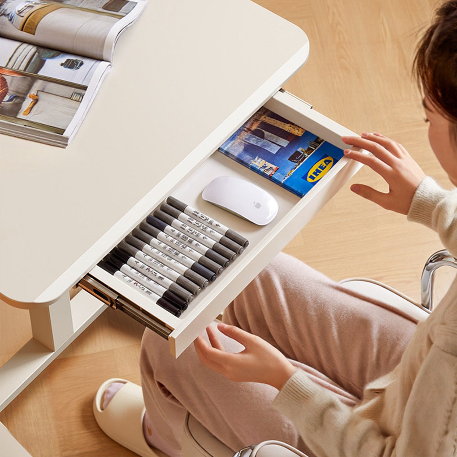 Mobile WHEELY Sit Stand Desk Work Station 600X500MM FA122ww