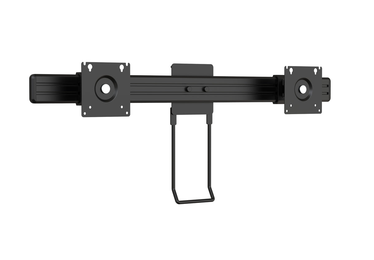 NB45 Heavy‑Duty Monitor Arm Bundle with Dual‑Monitor Cross Bar | Single to Dual Screen Desk Mount