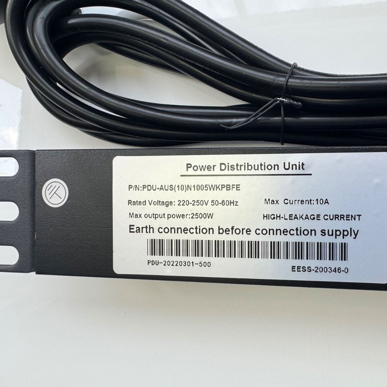 5 Outlet PDU for Mobile TV Cart Power Req