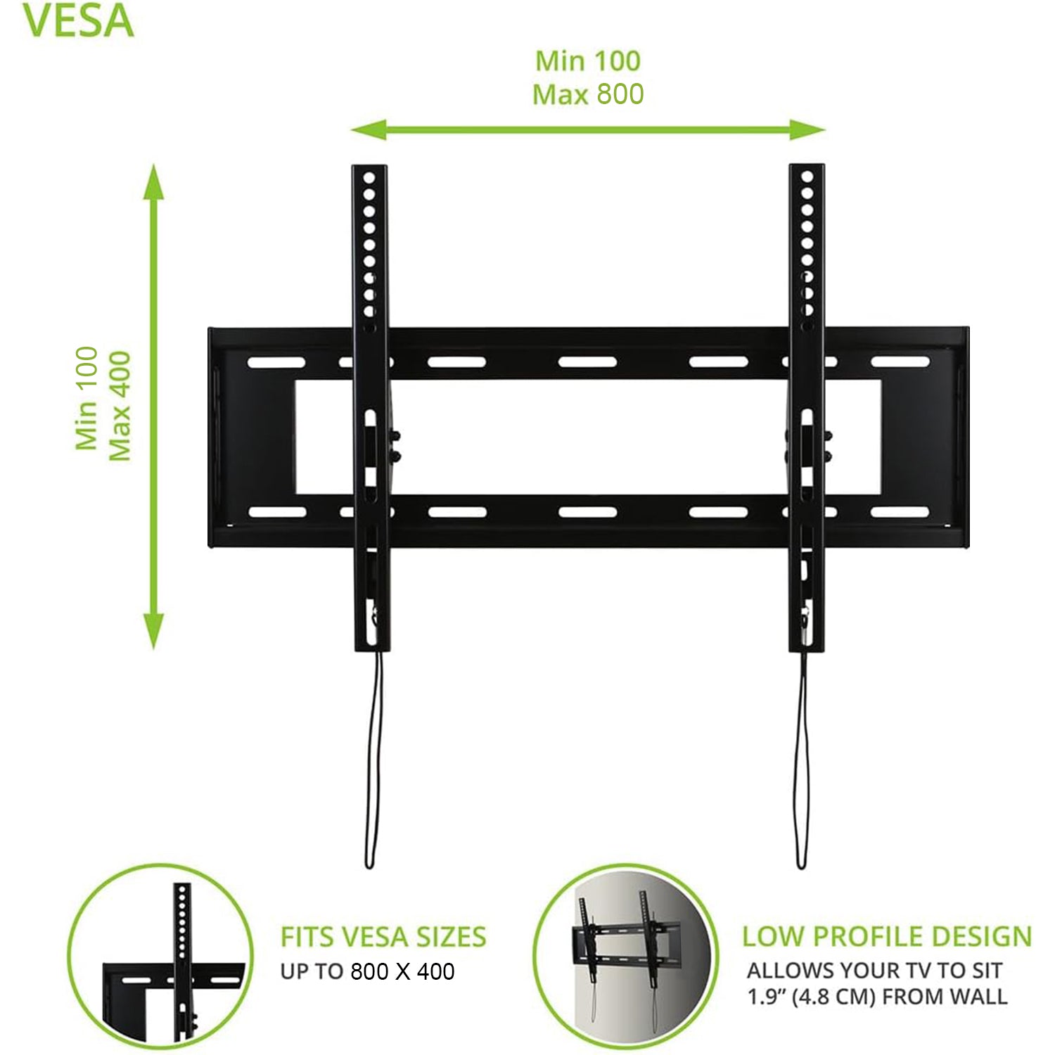 Tilting Fixed Wall Mount Heavy duty for screen 37"-90" T84