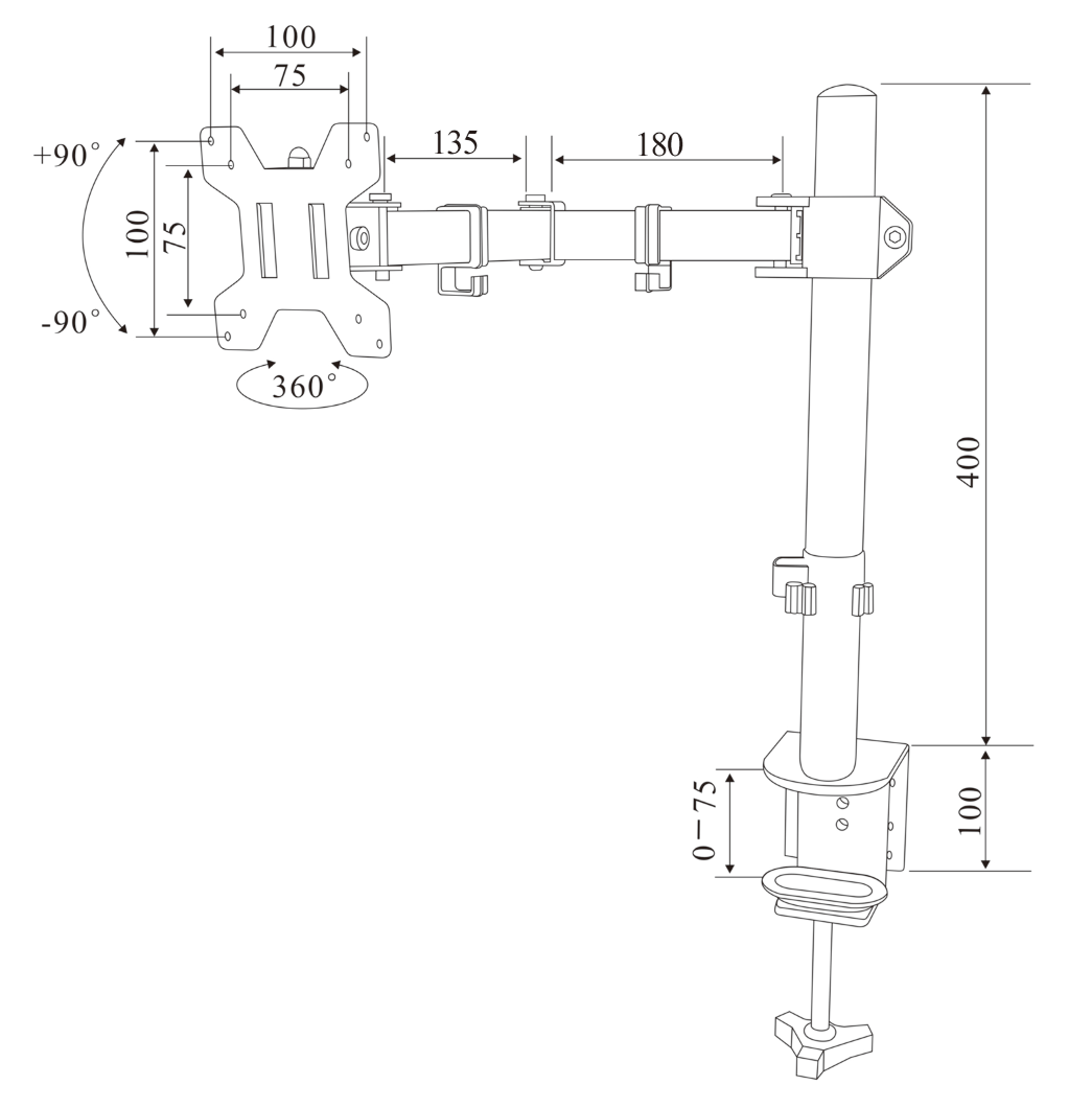 Articualting Monitor Arms Mount Stands 2 screens z022-f