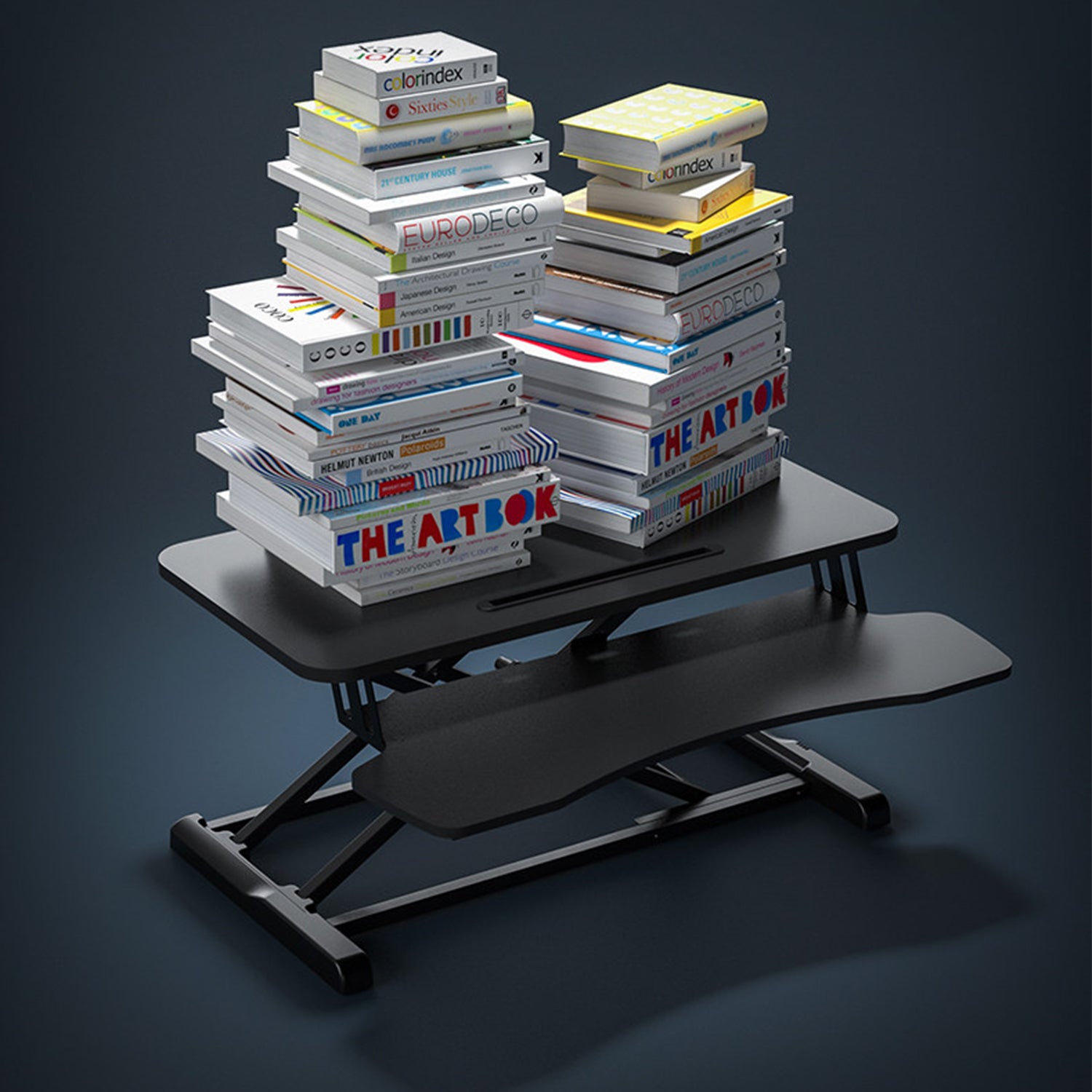 Sit Stand Desk Adjustable Riser Ergonomic Work Station 720x400mm GSD66HC-28M