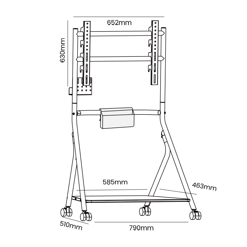 SteelRoll Mobile Tv Trolley Stand AGT80
