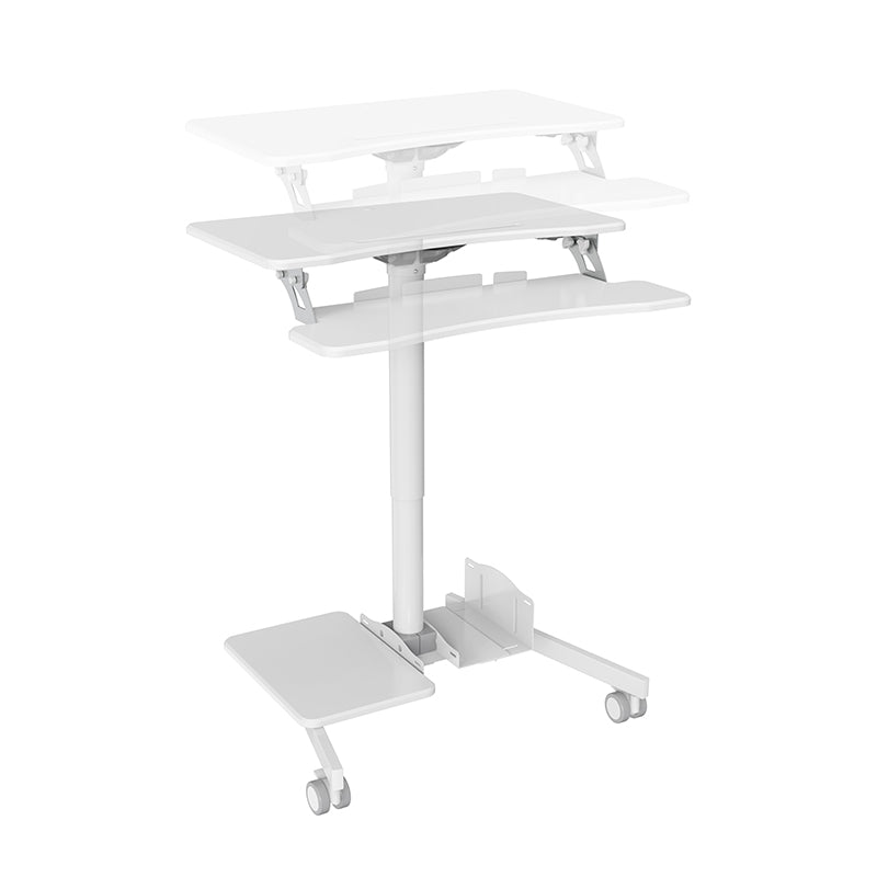 Mobile WHEELY Sit Stand Desk Work Station 710mm FDS108