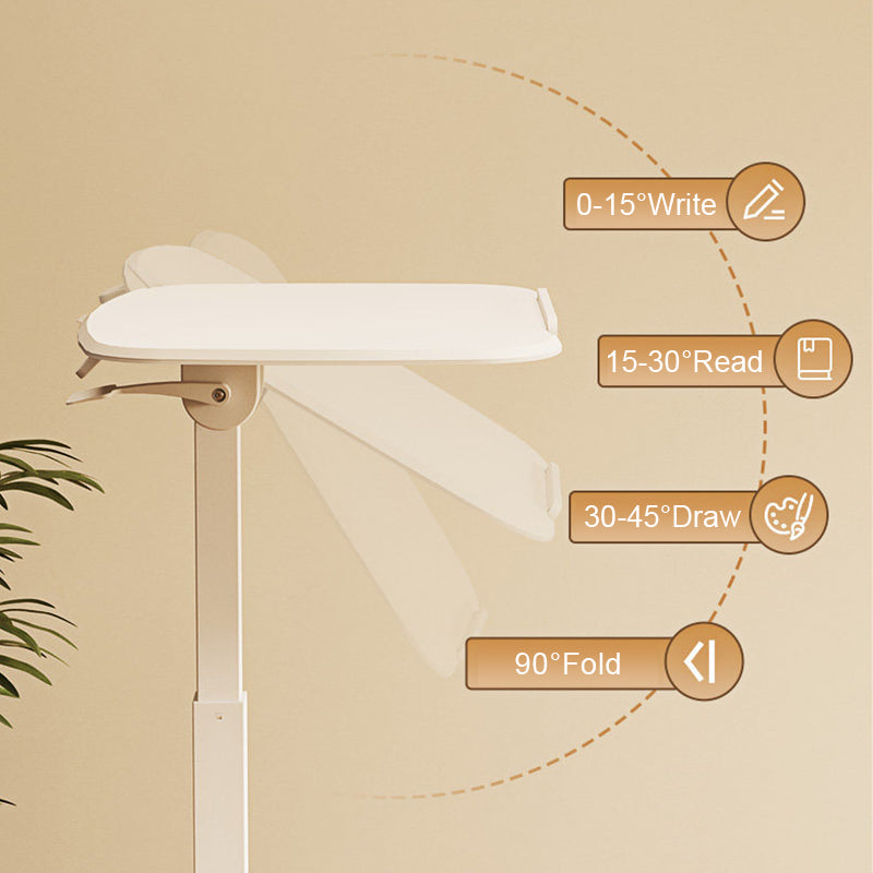 Mobile Work Station WHEELY Sit Stand Desk Foldable Timber Look Desktop 680X535MM FA106lwoow
