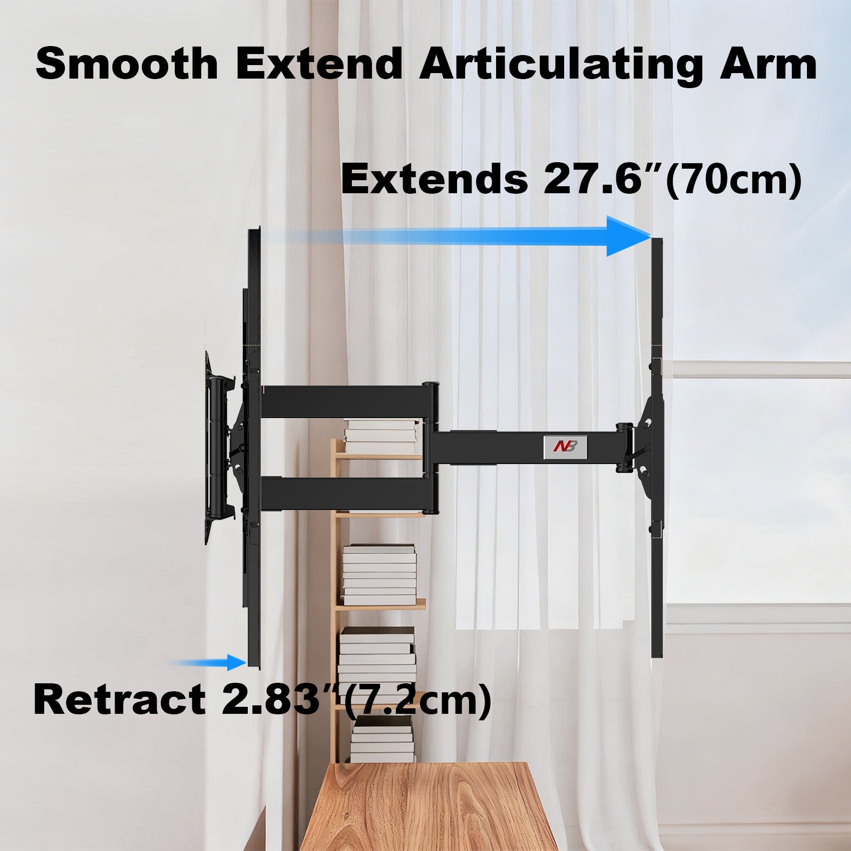 Heavy Duty Cantilever Wall Mount NBSP5 for LED TVs up to 90kg