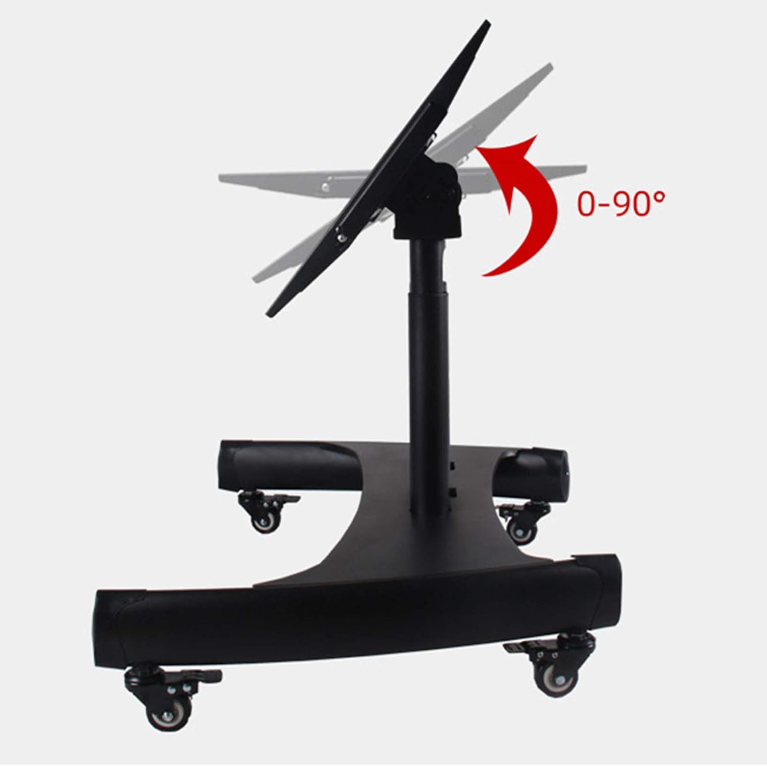 Steel TV Mobile Cart Reduced Height Tilting mobile Touch Screen Stand - MC50