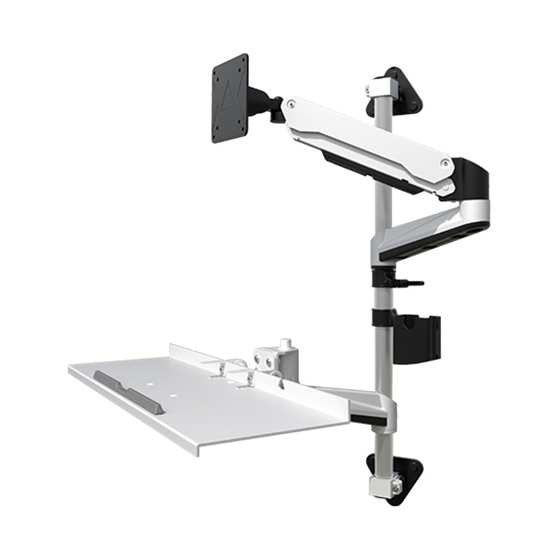 Heavy Duty Industrial Column Wall Mount for Monitor and Keyboard Tray FE210