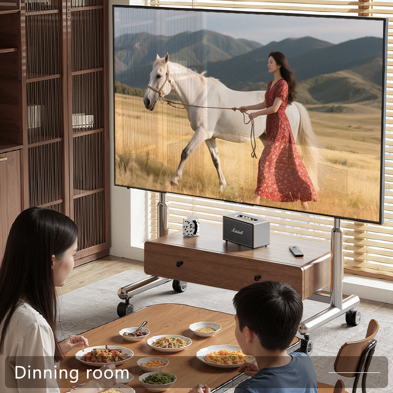 Aura Canvas Pro Mobile Tv Trolley Stand Mount Bracket 32-90" Art-Infused Display