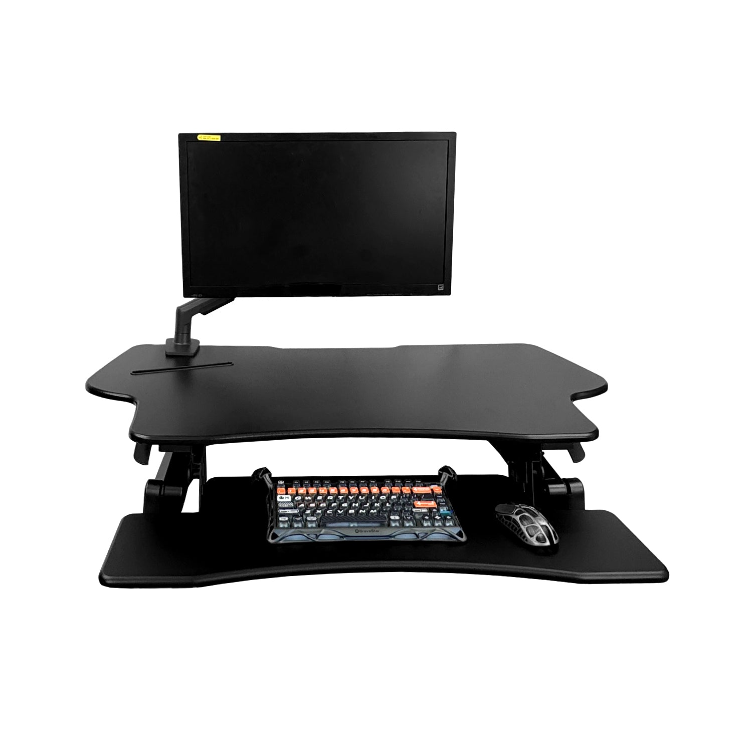 Sit Stand Desk Adjustable Riser Ergonomic Work Station 1200x590mm GLD07L