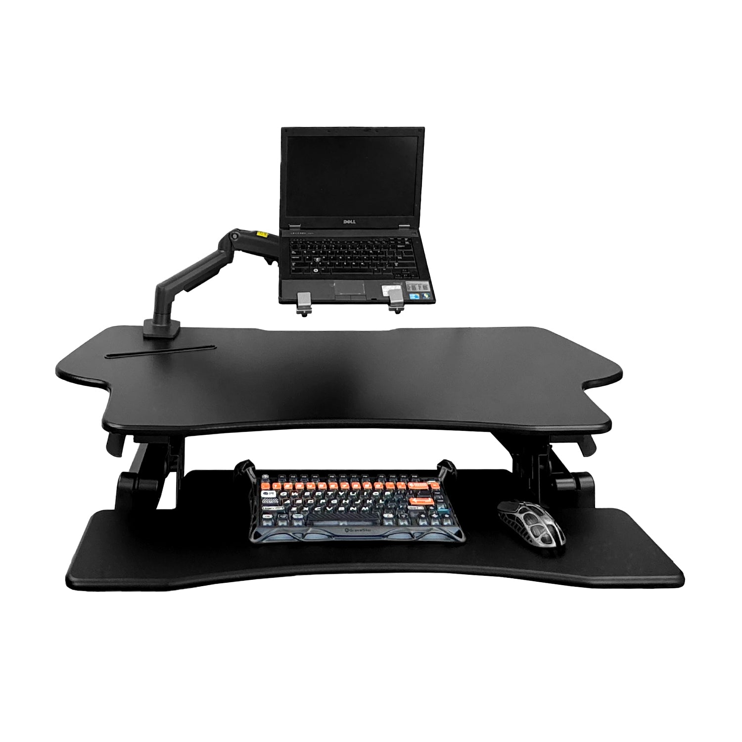 Sit Stand Desk Adjustable Riser Ergonomic Work Station 1200x590mm GLD07L