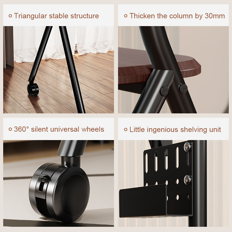 ORIENTED CLASSIC Art Mobile TV Stand Cart Mount Bracket with Wheels 32-90 inch White