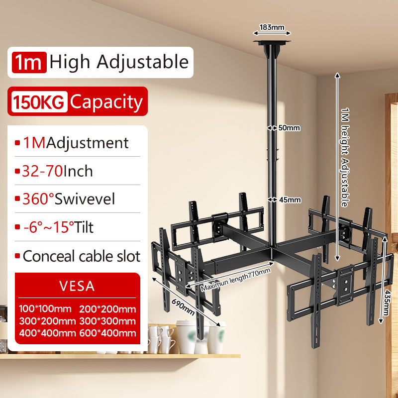 MOUNTS 3/4 TV OF 32-70 INCH. LOAD CAPACITY 150KG