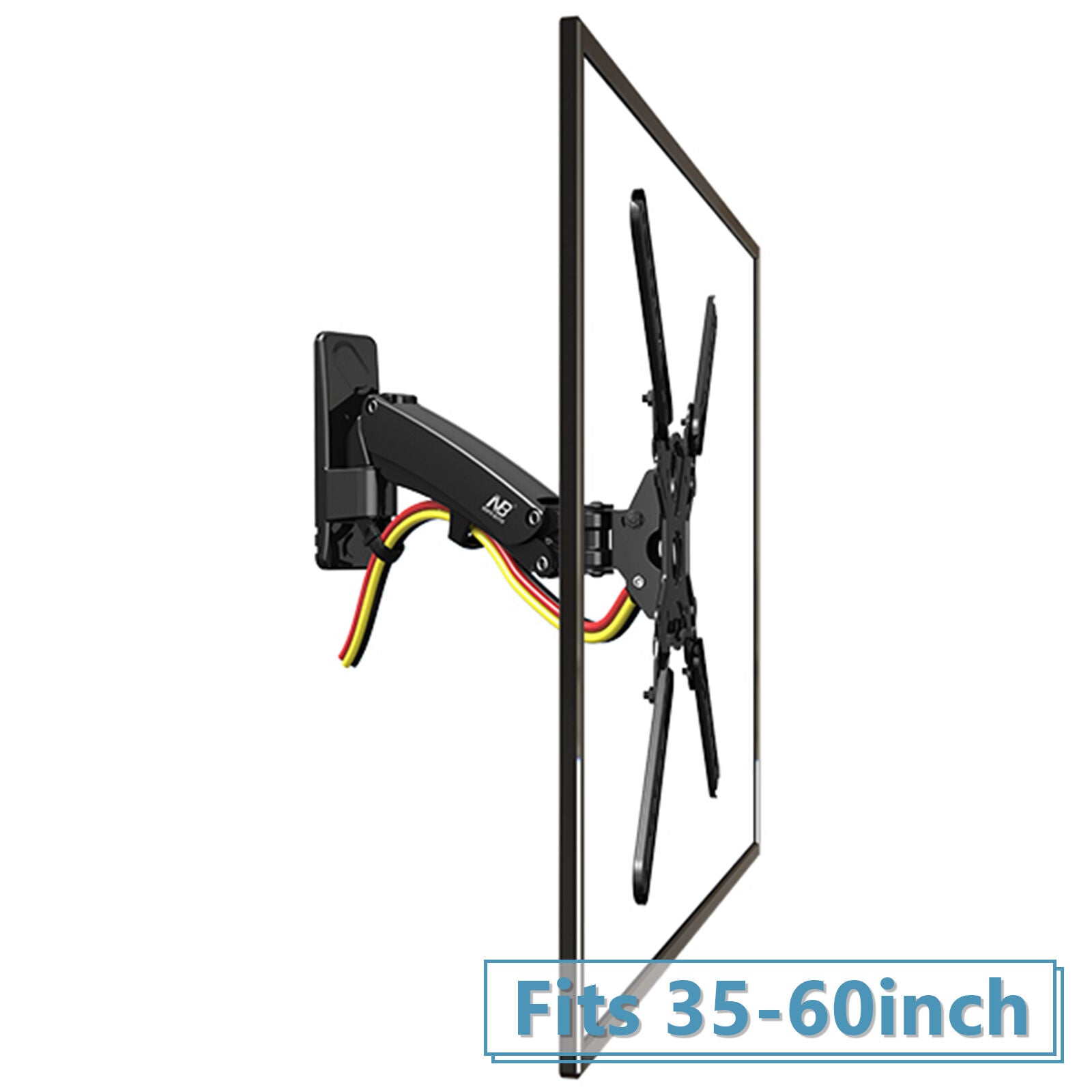 Commercial TV Wall Mount Gas Strut 14-23kg BlackF400