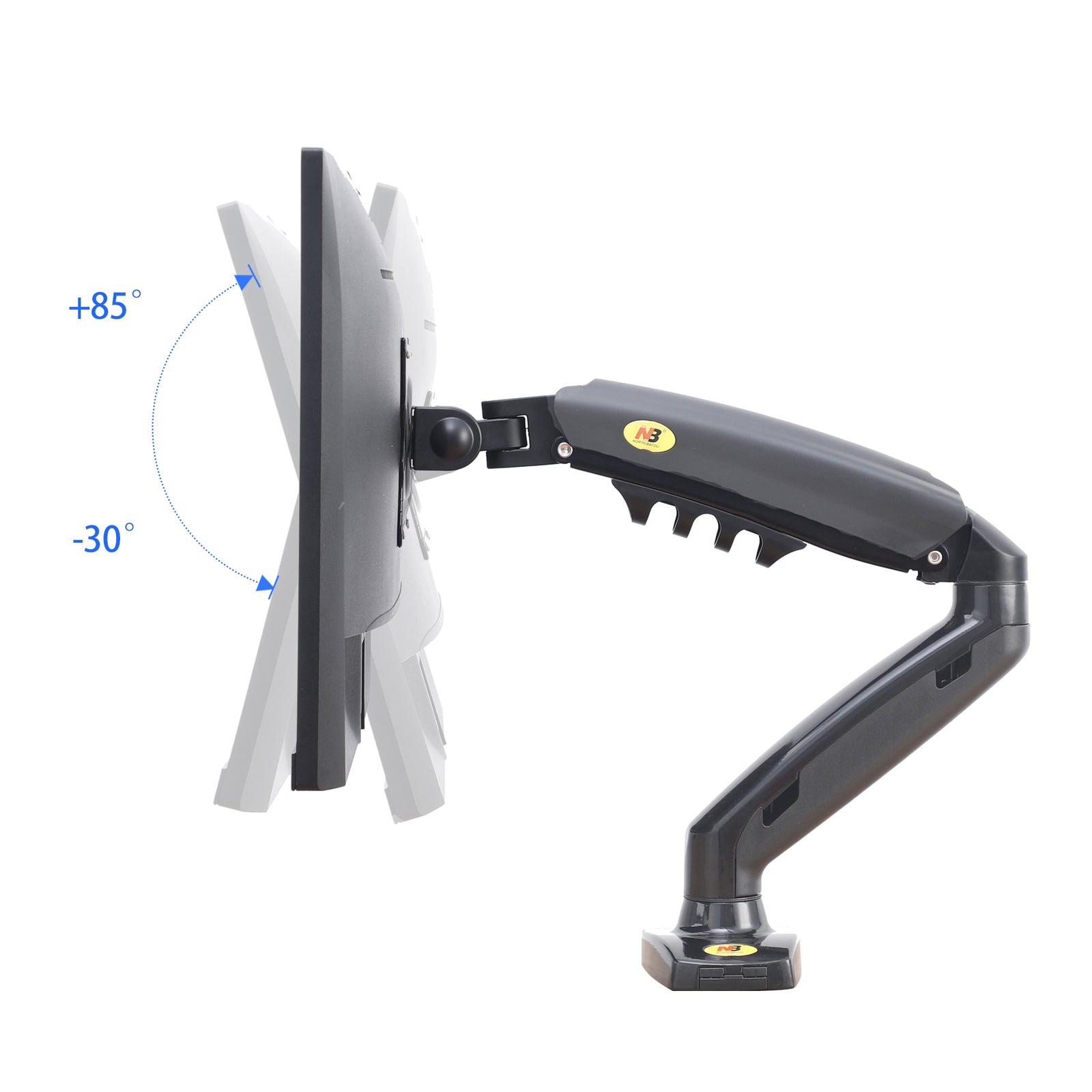 BEST VALUE | ScreenMounts Single Monitor Gas Struts Arm Mount