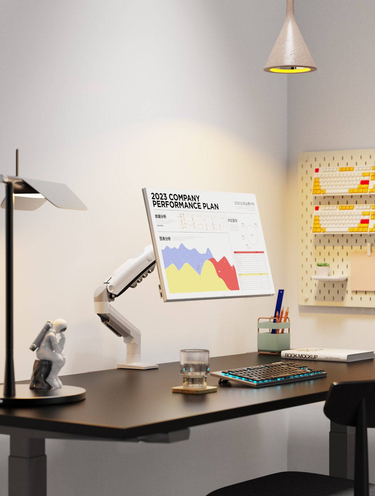 White Gas Lift Monitor Arm for 17-30" Screens VESA 75/100 F80-W AU Stock