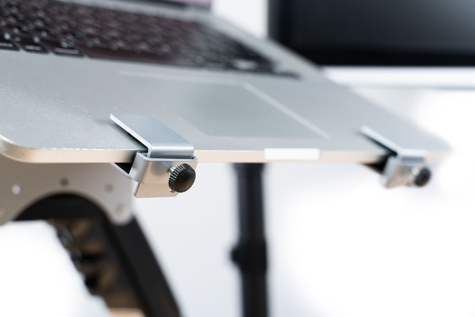 Laptop desk floating mount gas struct