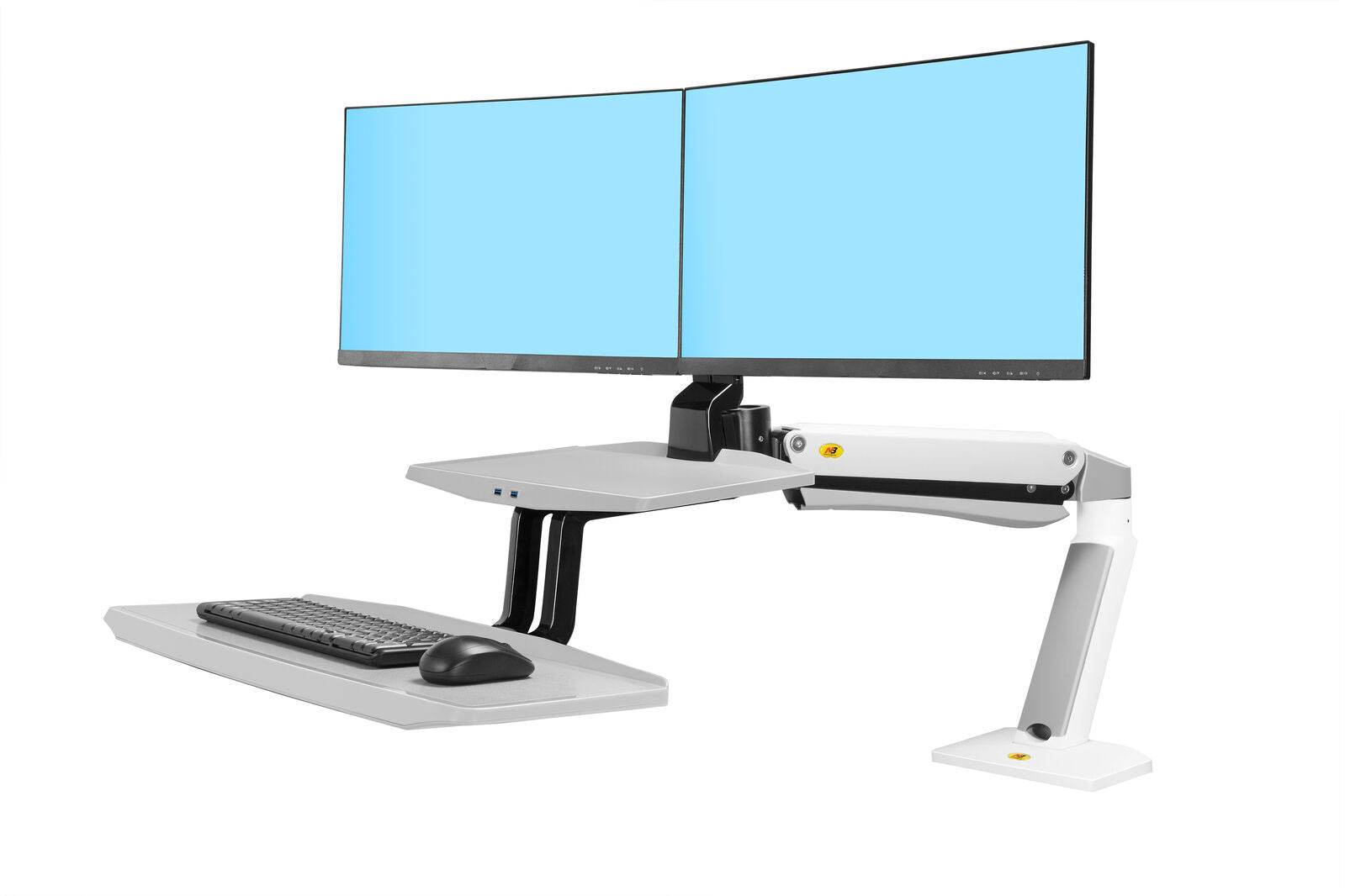 FC55-2 Dual Monitor Sit-Stand Arm Ergonomic Workspace Solution