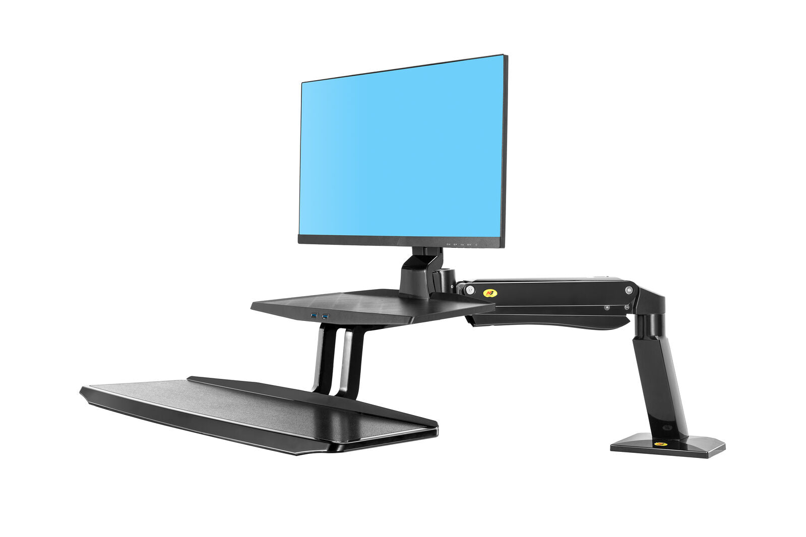 24"-35" FC55-B Sit Stand Desk Dual Screen Mount
