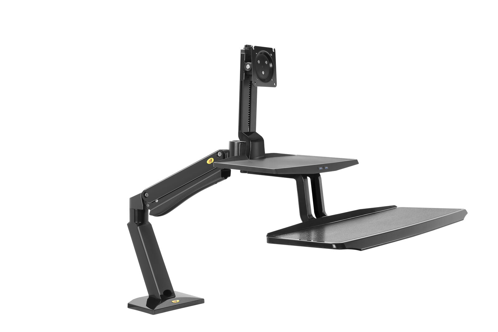 24"-35" FC55-B Sit Stand Desk Dual Screen Mount