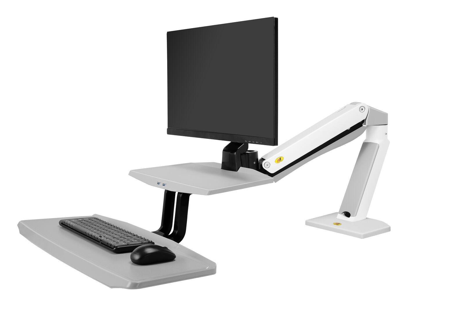 24"-35" FC55-B Sit Stand Desk Dual Screen Mount
