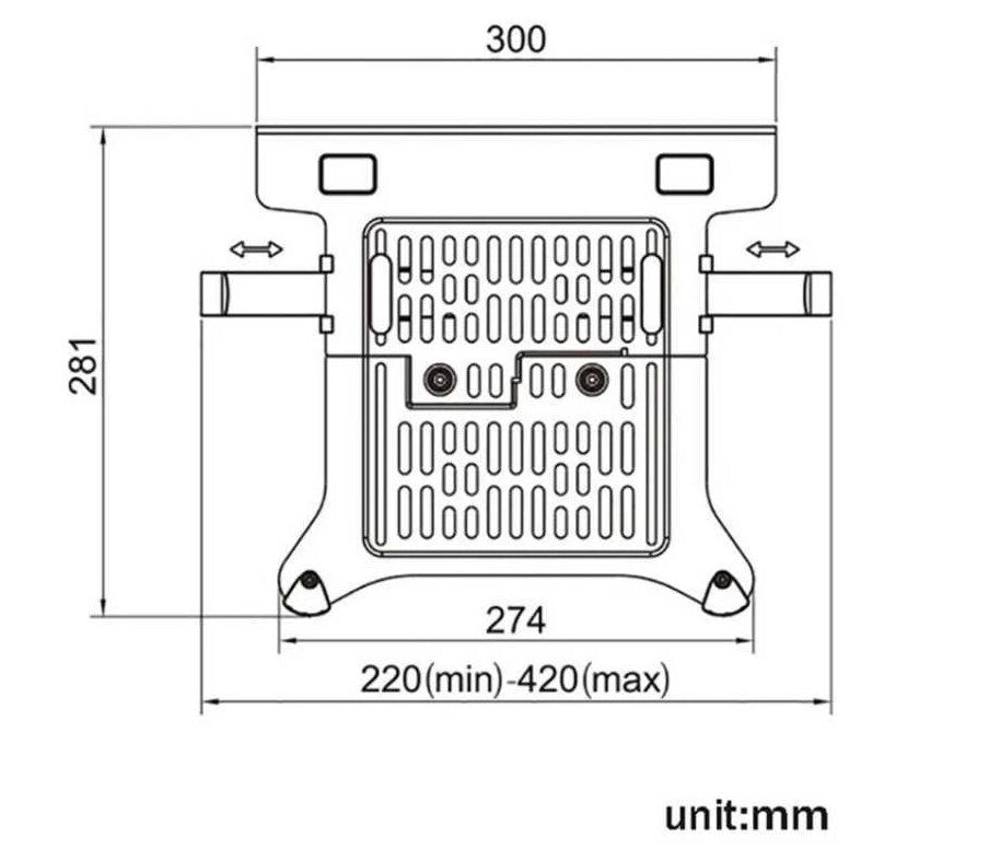 Adjustable Mount For Monitor and Laptop