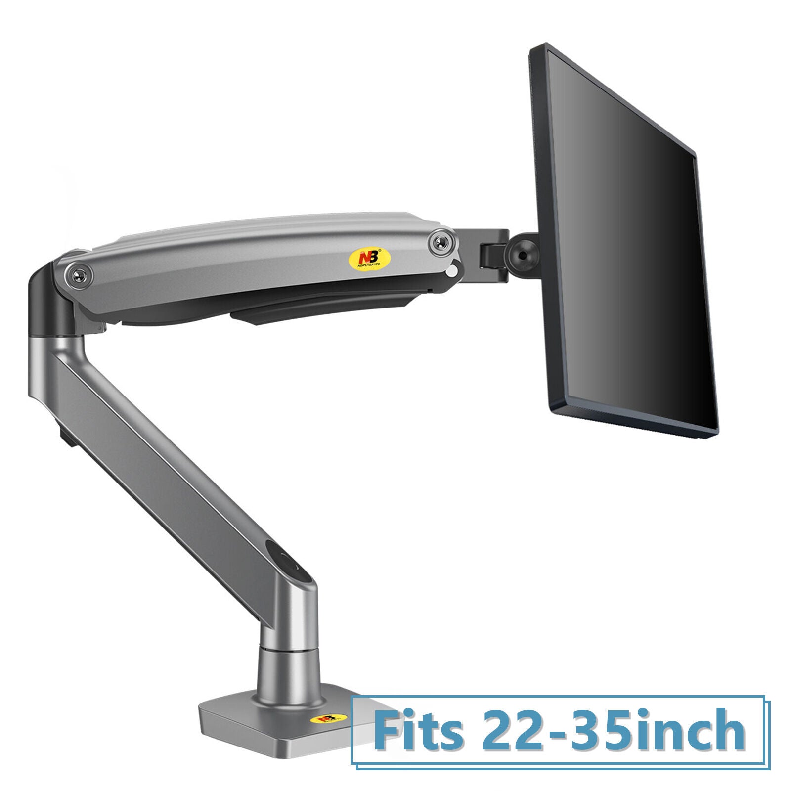 Gas Strut monitor mount G70 for 2-12kg Gunmetal Grey