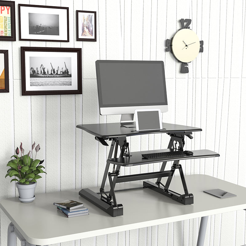 Sit Stand Desk Adjustable Riser Ergonomic Work Station 730x590mm GLD07S