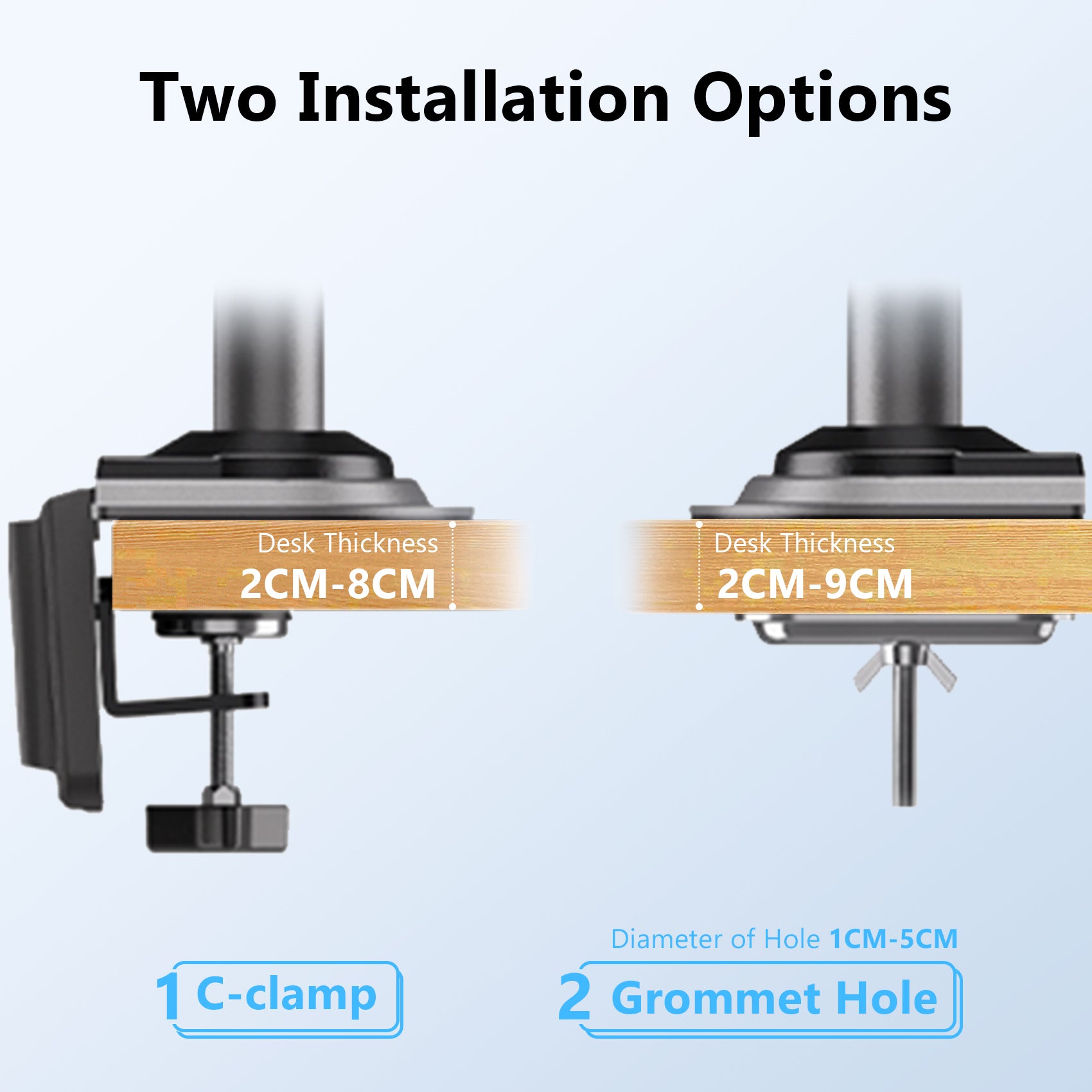 NEW Series NB H100 Desktop Monitor Arm 17" - 30" up to 9kg
