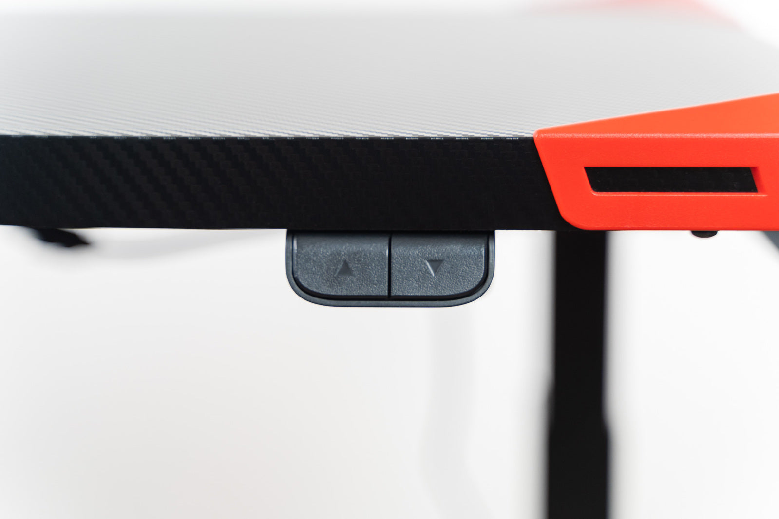 CLEARANCE Flexi-Desk Carbon Fibre finish Electric Sit/Stand Gaming Desk