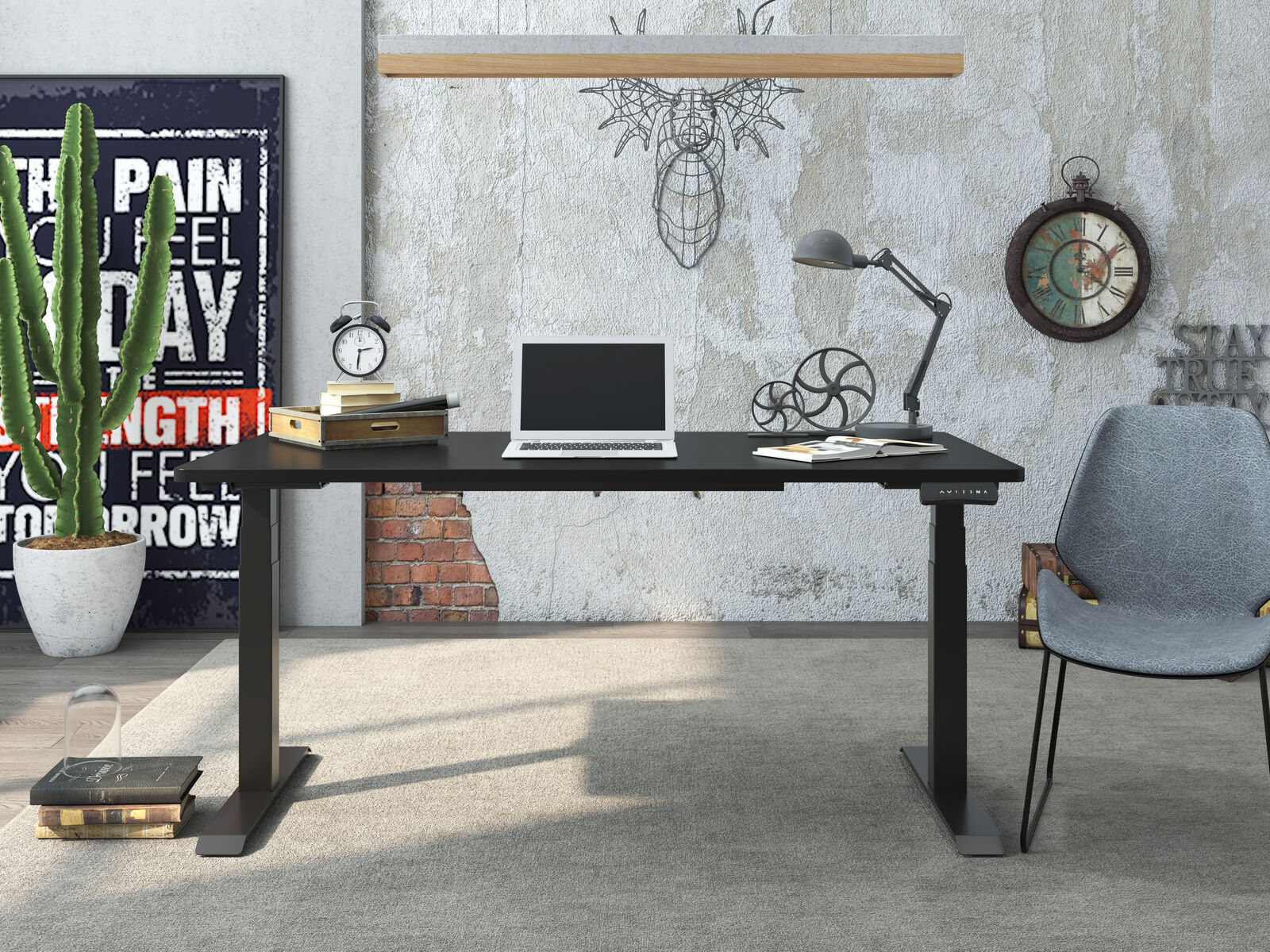 Frame only Dual Motor Electric Sit/Stand Desk Flexi-Desk HA-223