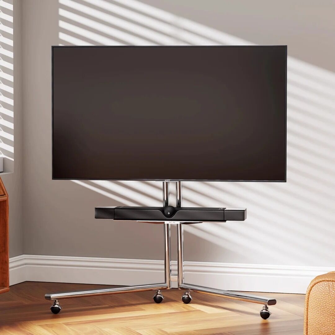Pinnacle TV Art Mobile Stand stainless steel 32 to 65 inch