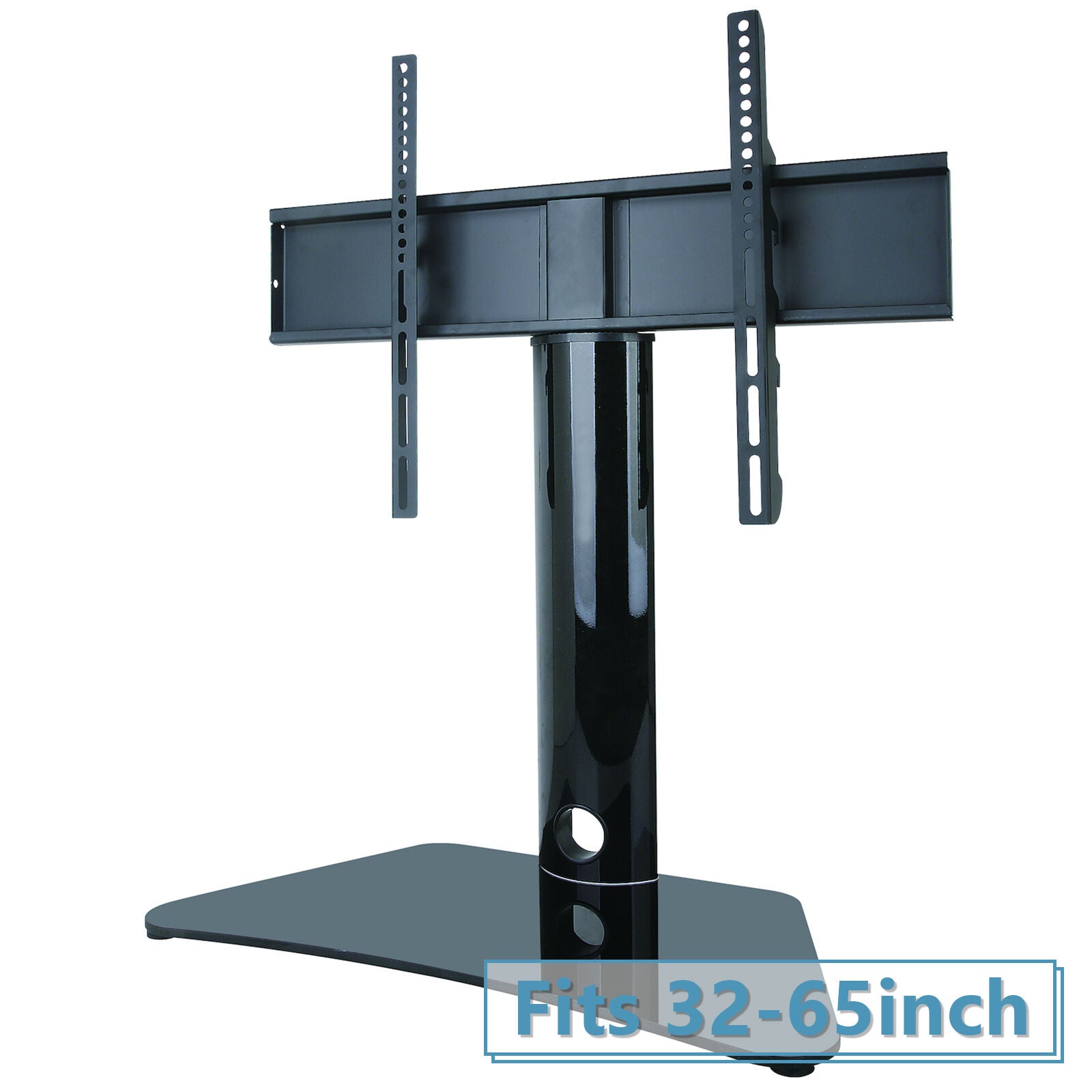 Premium Tabletop TV Stand with Swivel and Height Adjustment - MT301 Black