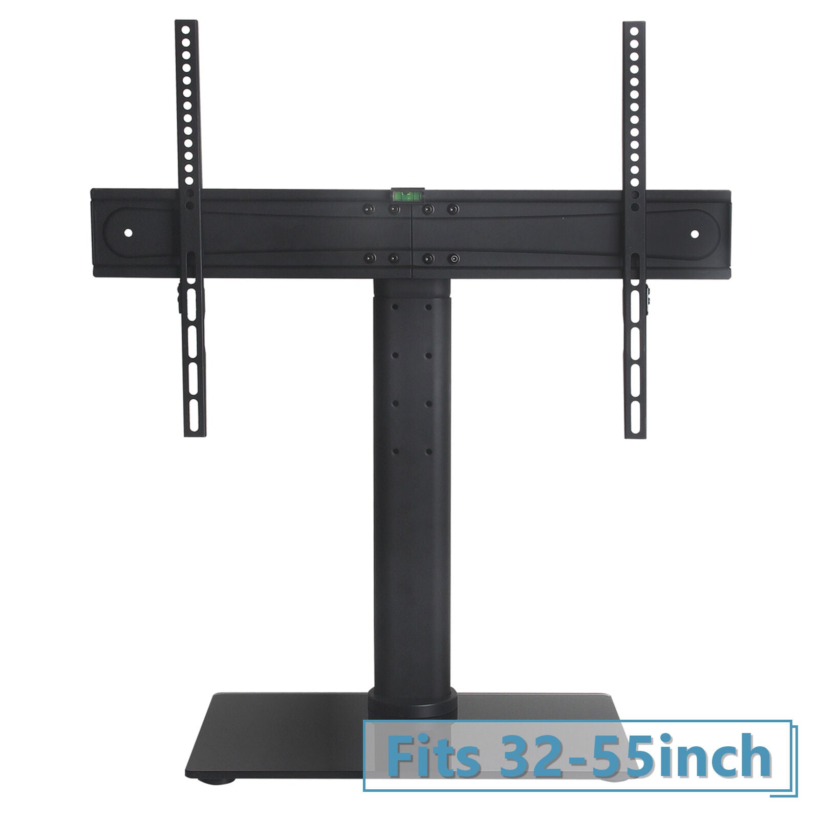 NEW Tabletop TV Stand with Swivel and Height Adjustment - MT304 Black