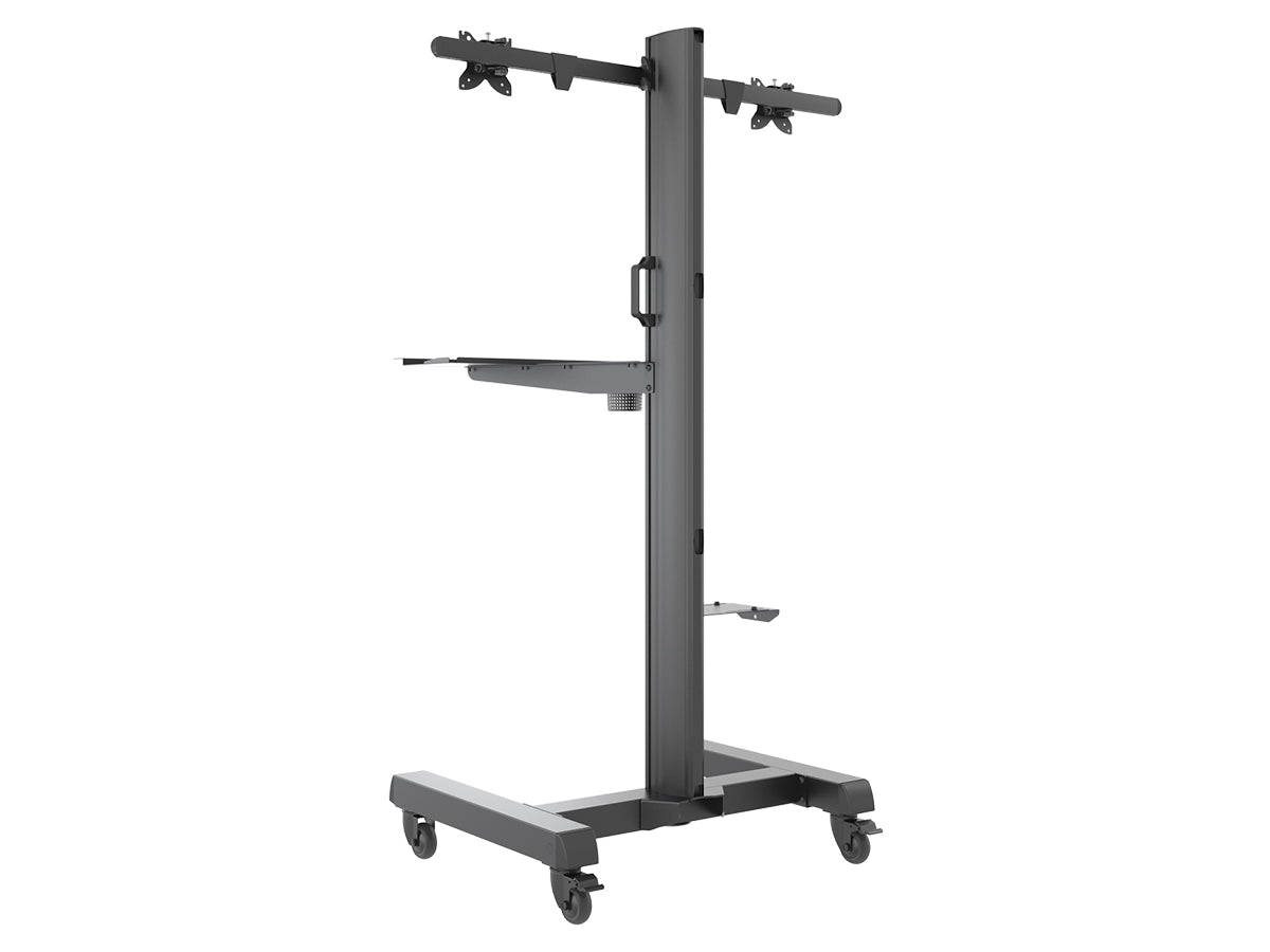 Mobile Computer Trolley – Single & Dual Monitor Mounts | MTESF01-MTEPT12