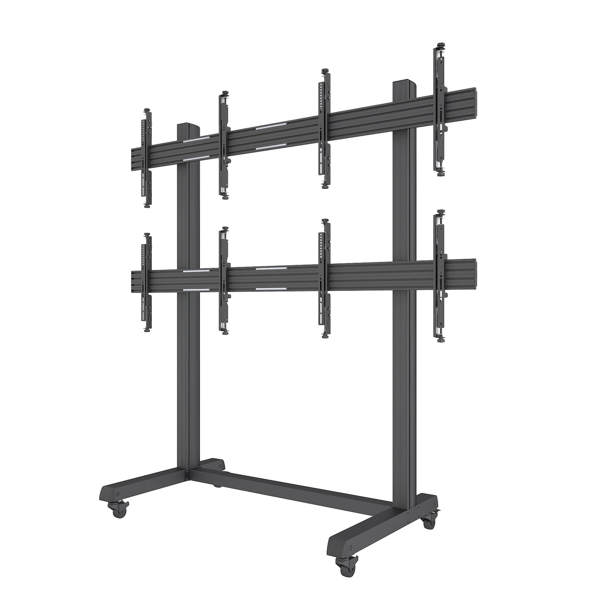 Mountech Multi-TV Floor Stand & Mobile Video Wall – 4 or 6 Screens | MTESF22B / MTESF32B