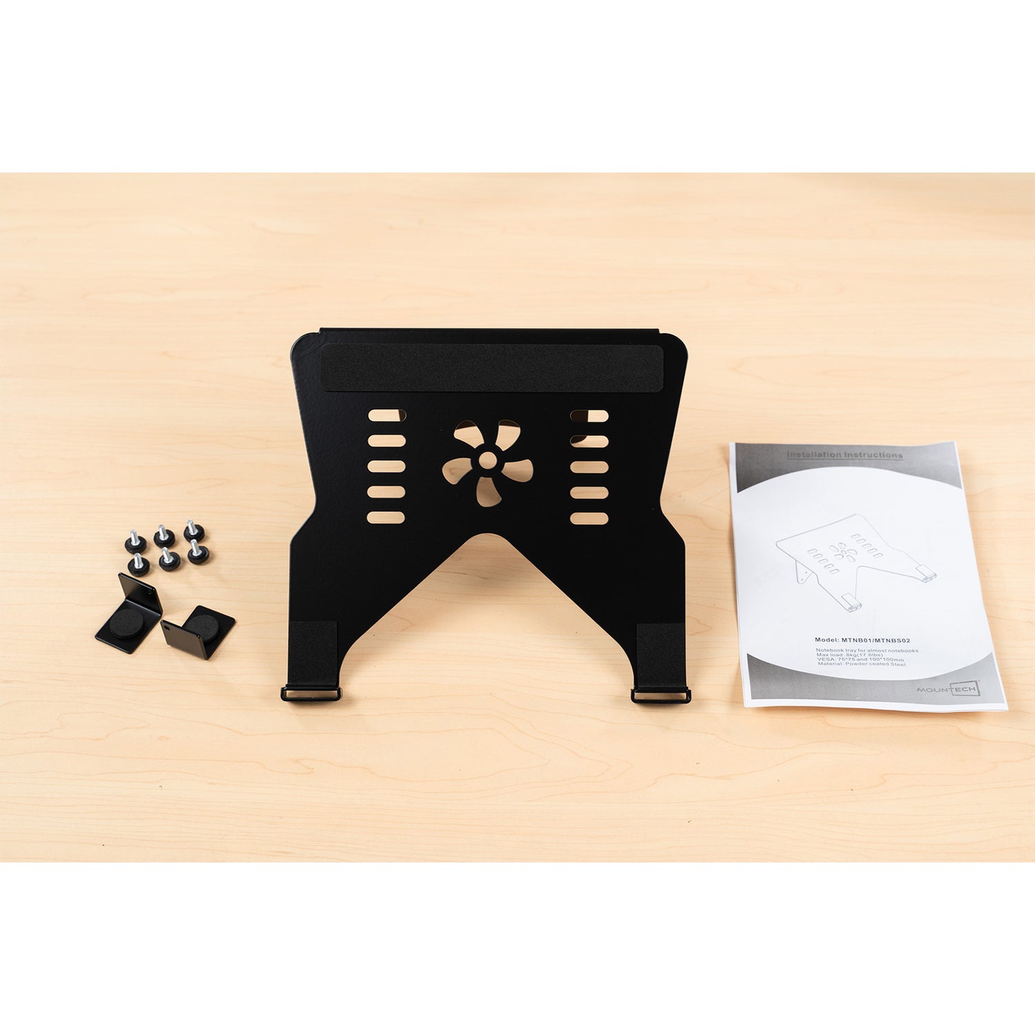 TV Monitor floor mobile stand Mount Bracket black marble base Gas Arm Shelf