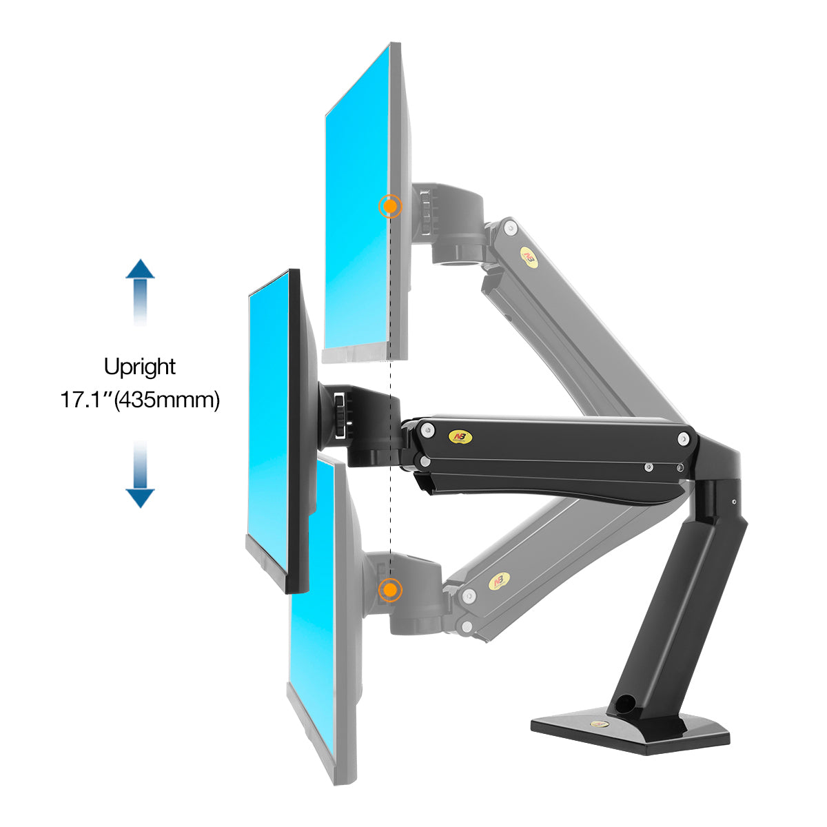 CLEARANCE NB45 Heavy Duty Gaming Desktop Monitor Mount up to 15kg