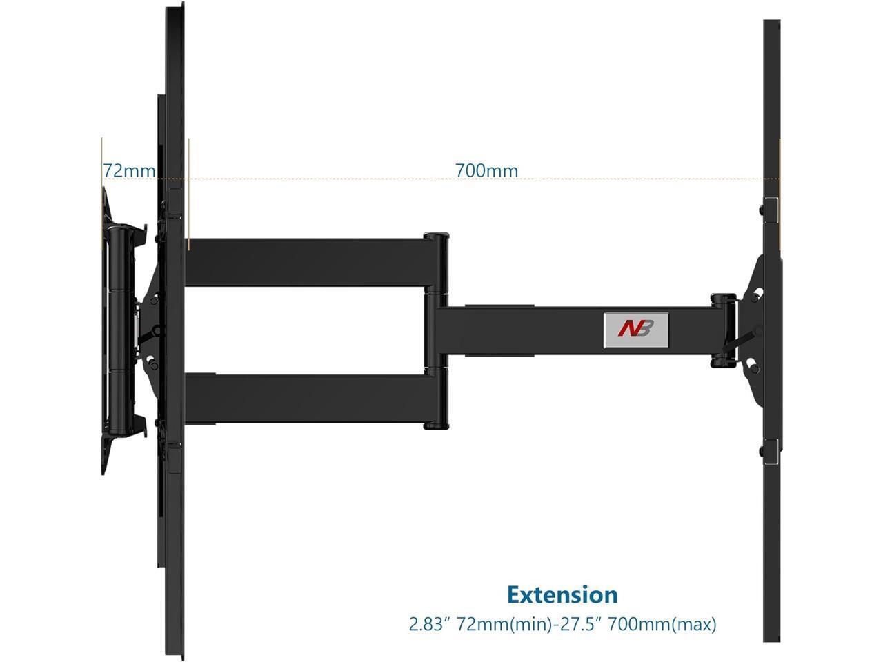 NB Heavy Duty Cantilever Wall Mount for LED TVs up to 90kg NBSP5
