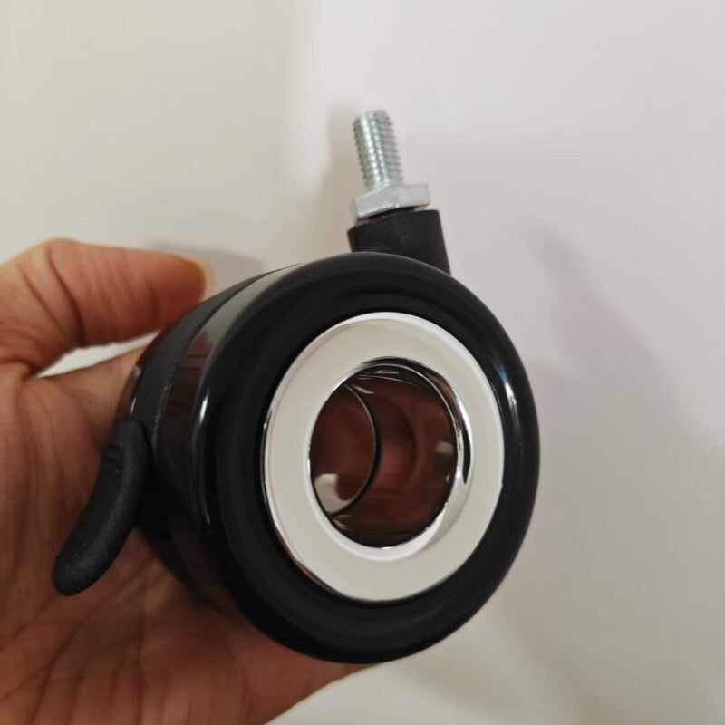 2.5 Inch Heavy Duty Silent Hollow Caster Wheel m8 with Brake for Furniture, Medical Equipment & Office Chair