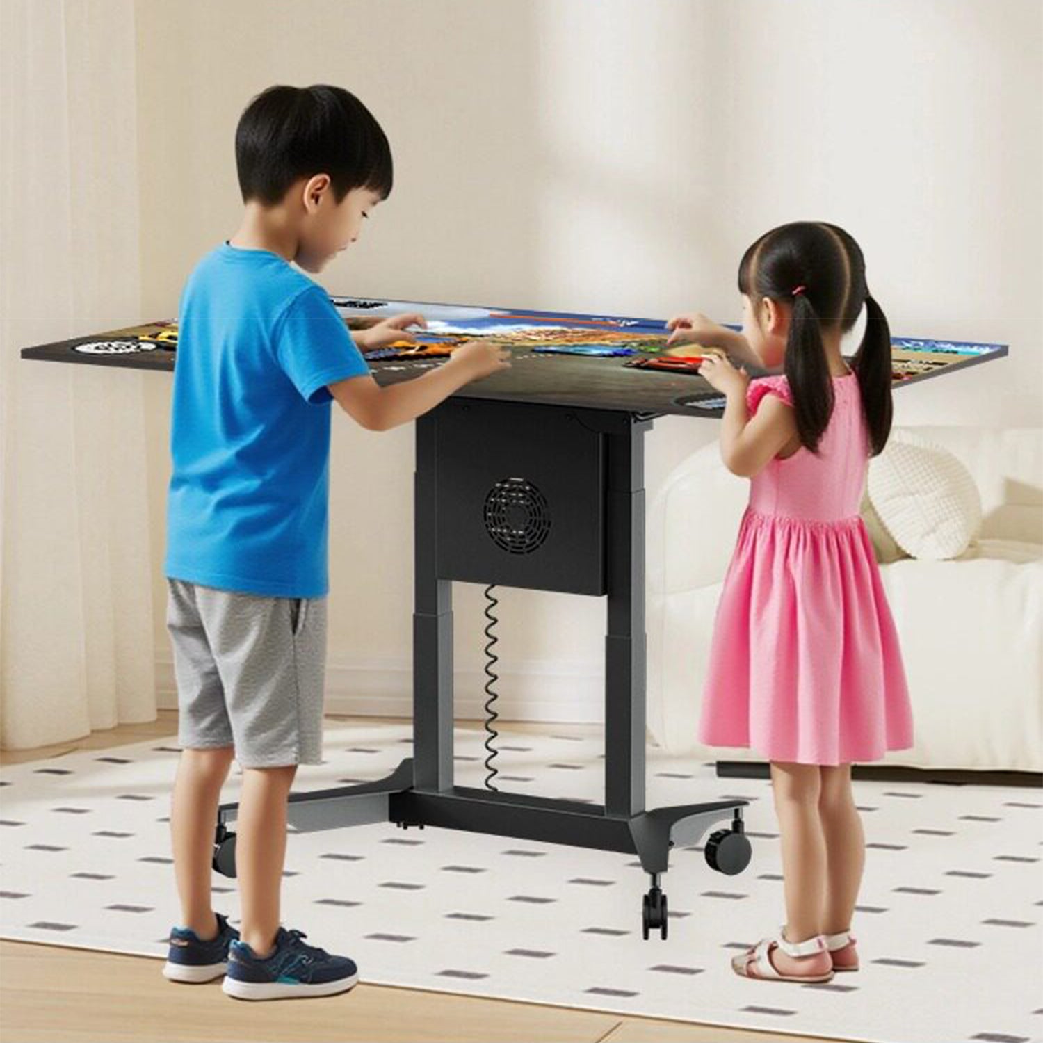 Electric Height Adjustable Presentation Easel Stand Mount Bracket TW150 Black