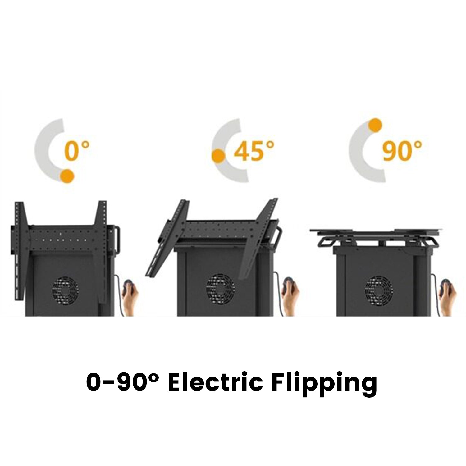 Electric Height Adjustable Presentation Easel Stand Mount Bracket TW150 Black