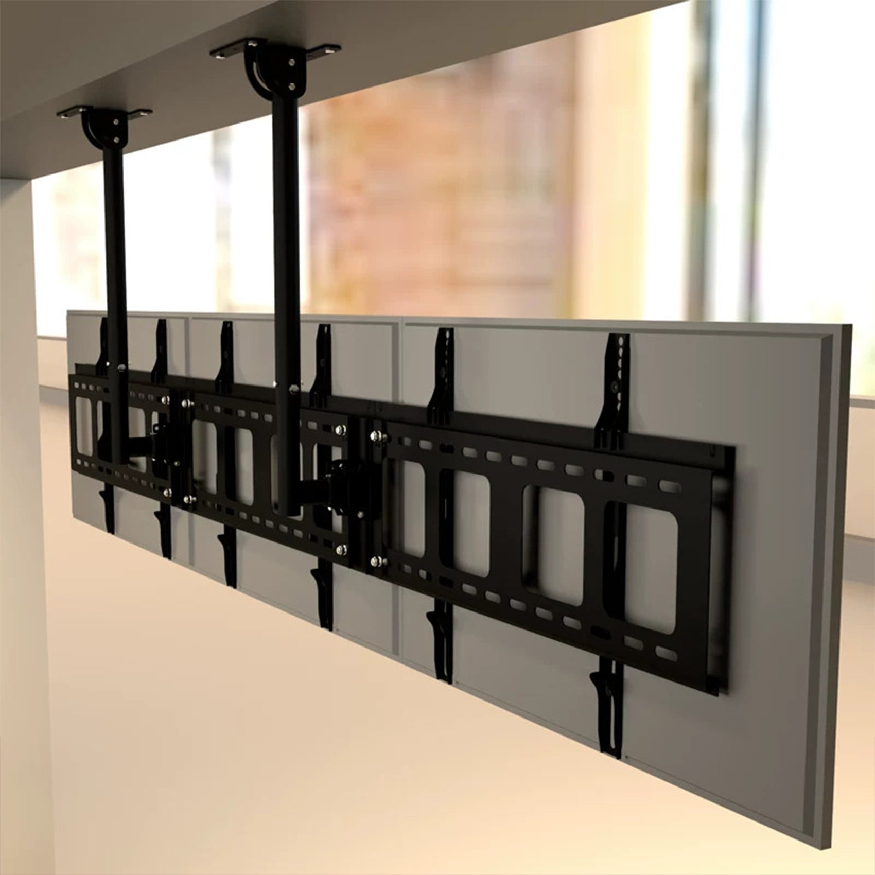 Heavy duty 3-4 screens ceiling mount menu board