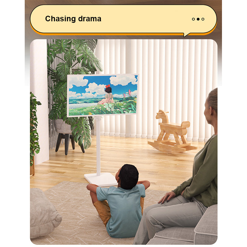 Ironview TV Monitor floor stand white METAL BASE 17-32 inch