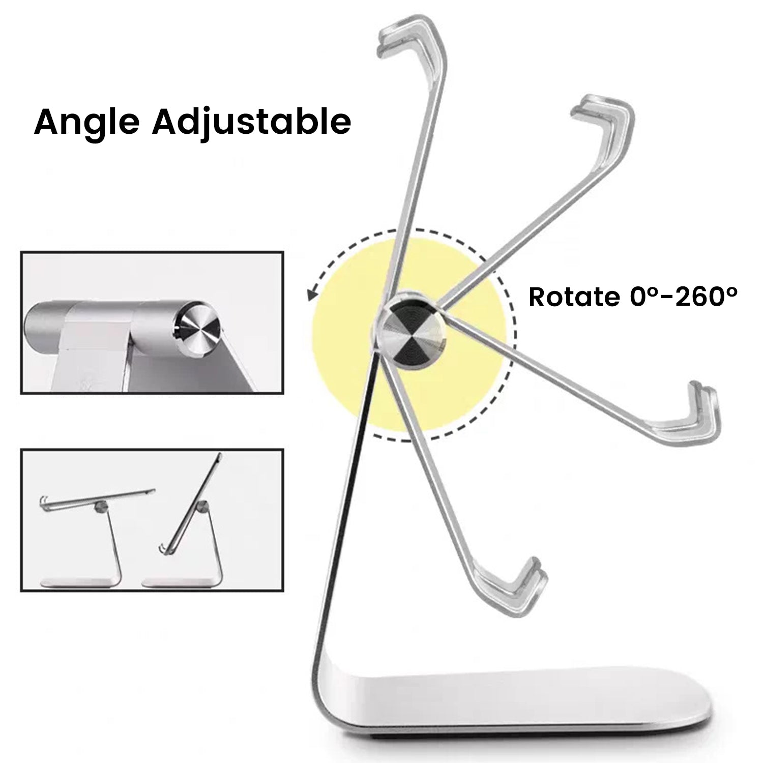 Maxguard Universal Adjustable Aluminium Tablet Desktop Stand Holder T4